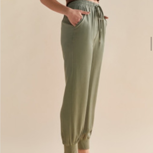 NWT - Super Soft Tencel Joggers- Blush - Picture 2 of 2